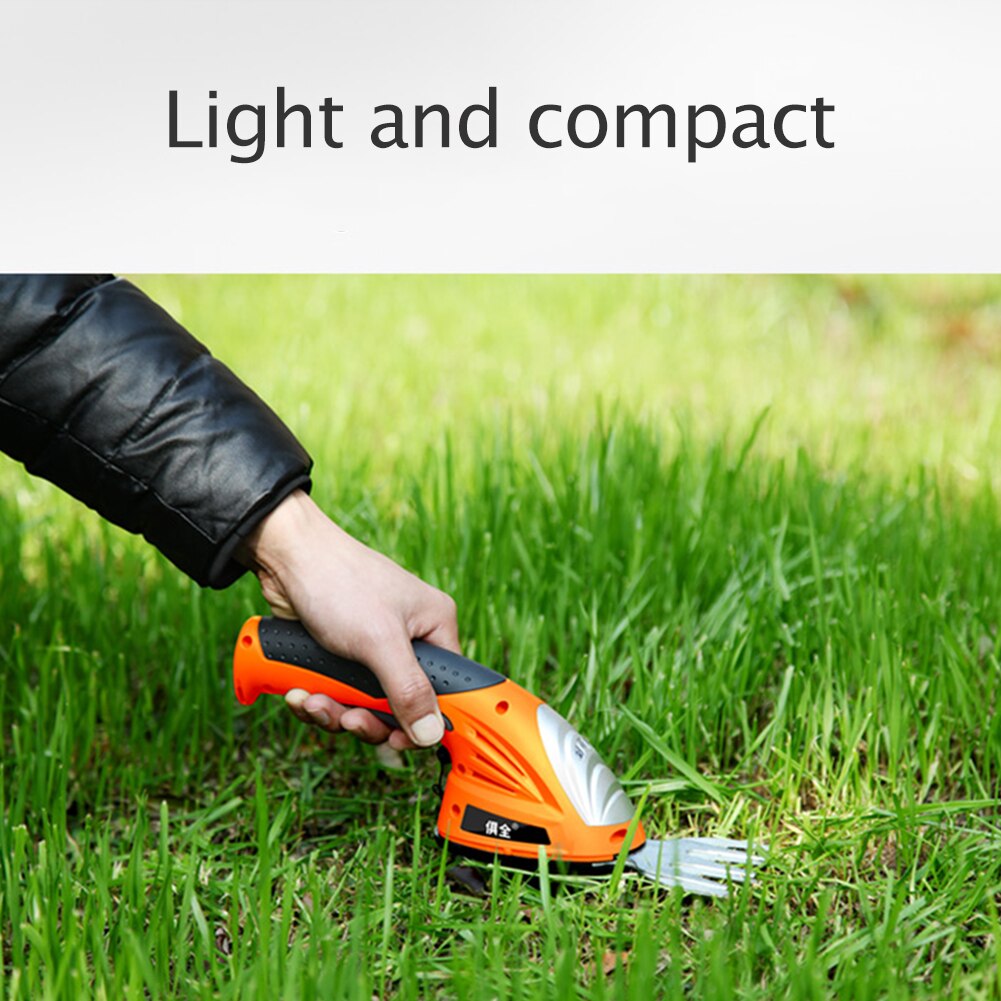 3.6V rechargeable electric hedge trimmer cordless garden tool lawn mower lawn mower electric trimmer 2 in 1 lithium ion cordless