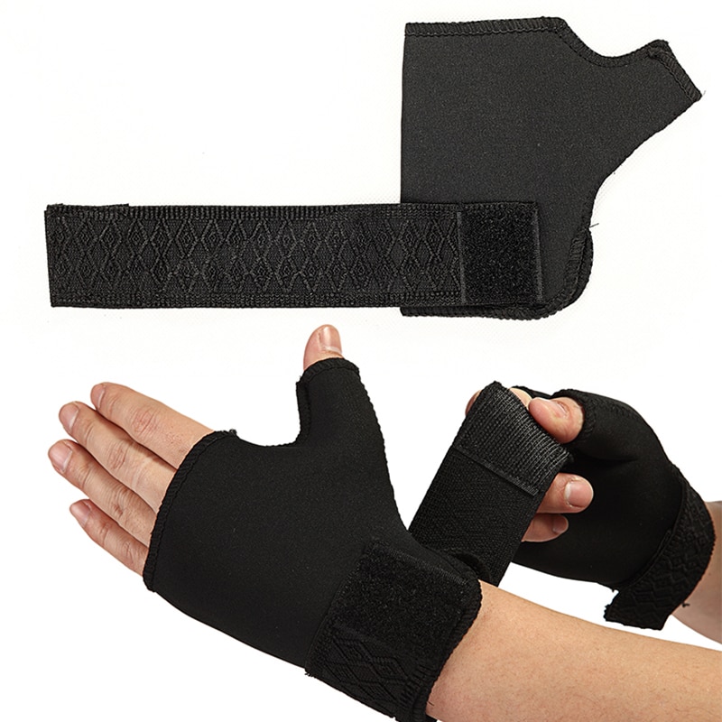 1 paire Sport soutien accolade gymnastique protecteur paume poignet pouce main enveloppement gant Sport sécurité protecteur pansement Fitness équipement