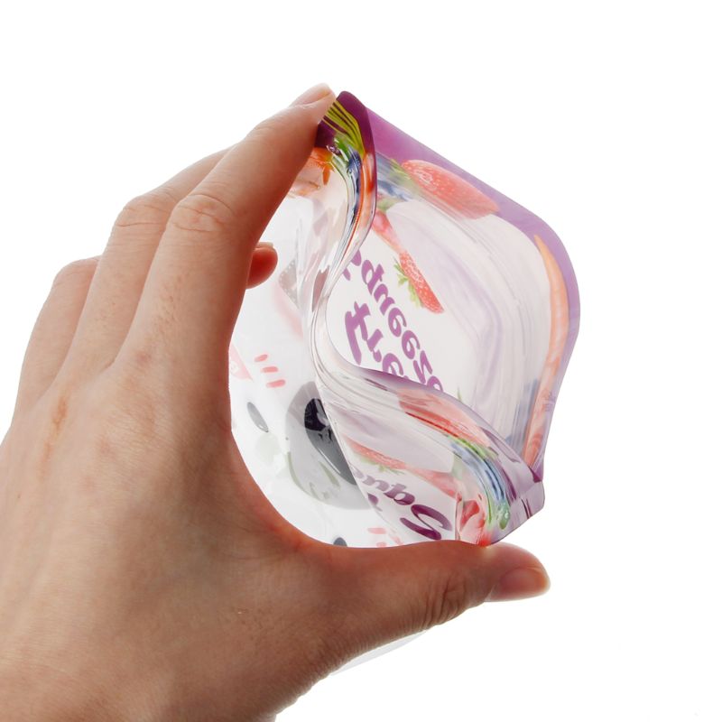 8Pcs 200ML Baby Reusable Food Storage Squeeze Food Bag Drink Spout Pouch Portable Fruit Vegetable Baby Food Pouch