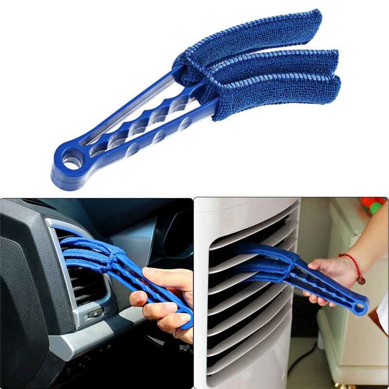1Pcs Microfiber Car Auto Air Conditioner Vent Outlet Cleaning Brush Home Window Shade Shutter Blind Louver Cleaner Duster 5z