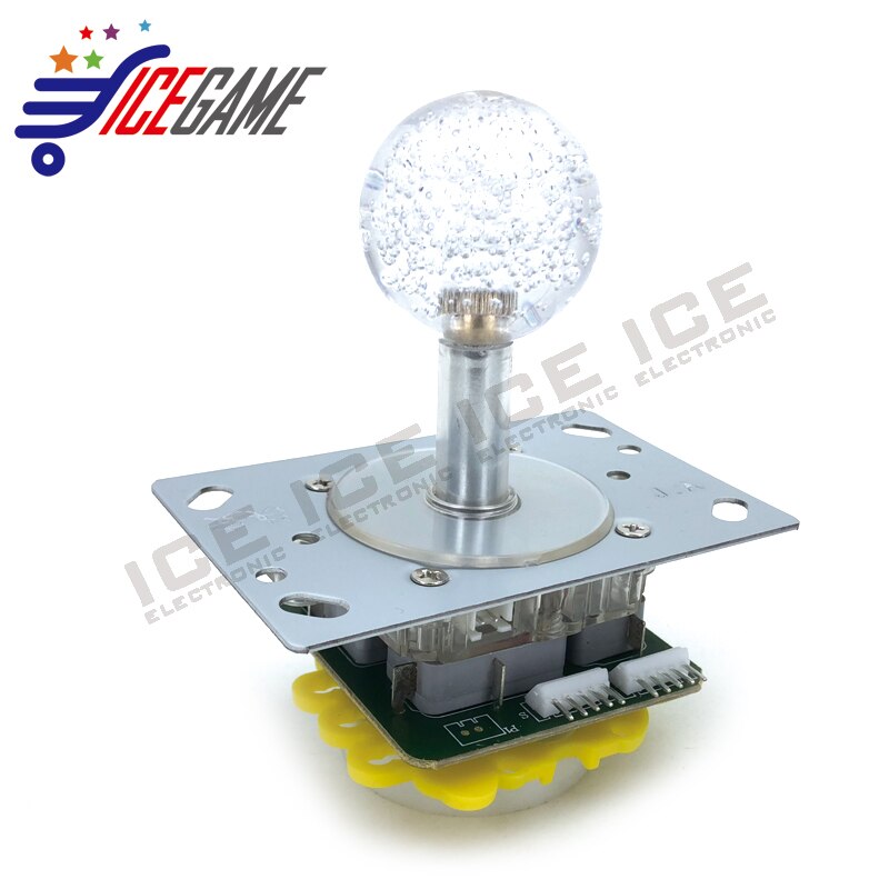 12V LED Colorful Illuminated Joystick Switchable From 4 to 8 Way Operation With 5PIN Micro Switches for Arcade Game DIY