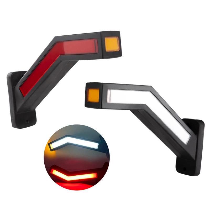 2PCS 33LED Trailer LED Side Marker Lighting Outline Marker Truck Light Van LED Lights for Trailer 12-24V