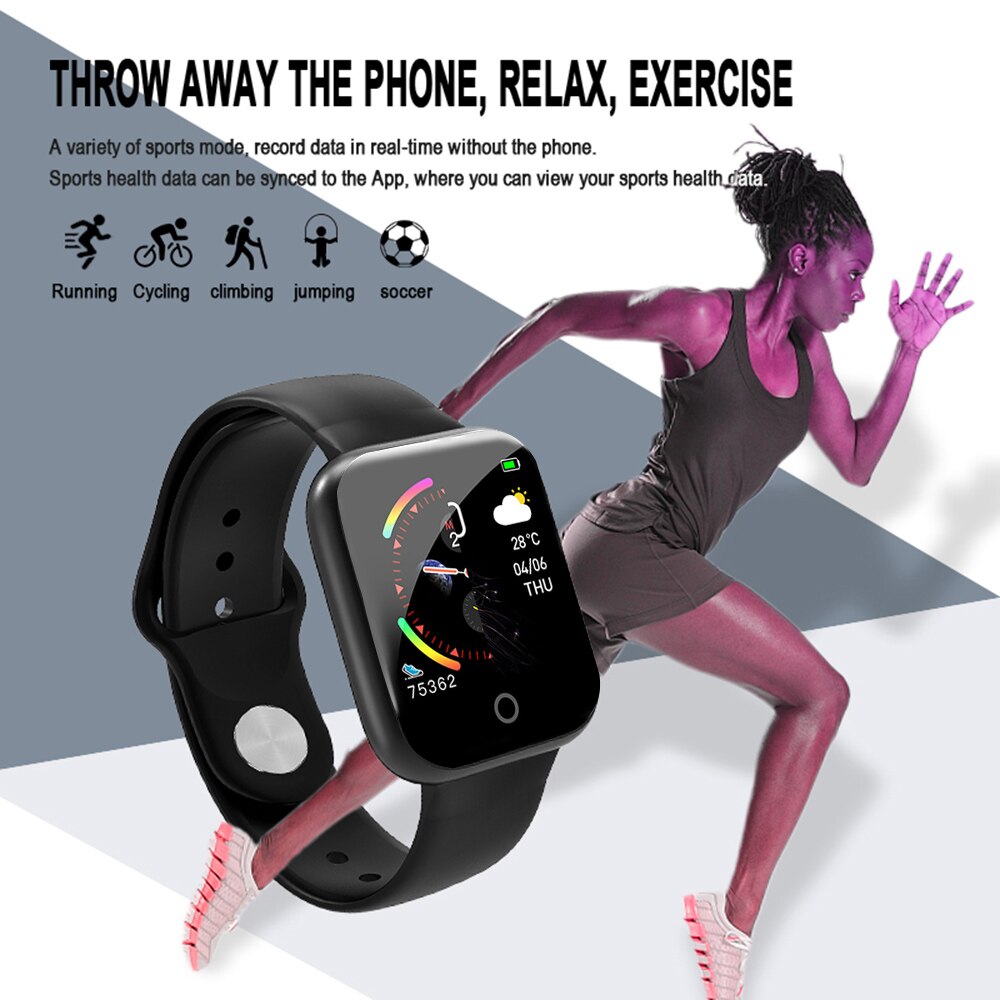 Pedometro I5 Smart Fitness IP67 impermeabile 1.3in schermo Sport Band cardiofrequenzimetro Monitor per dormire pedometri Fitness