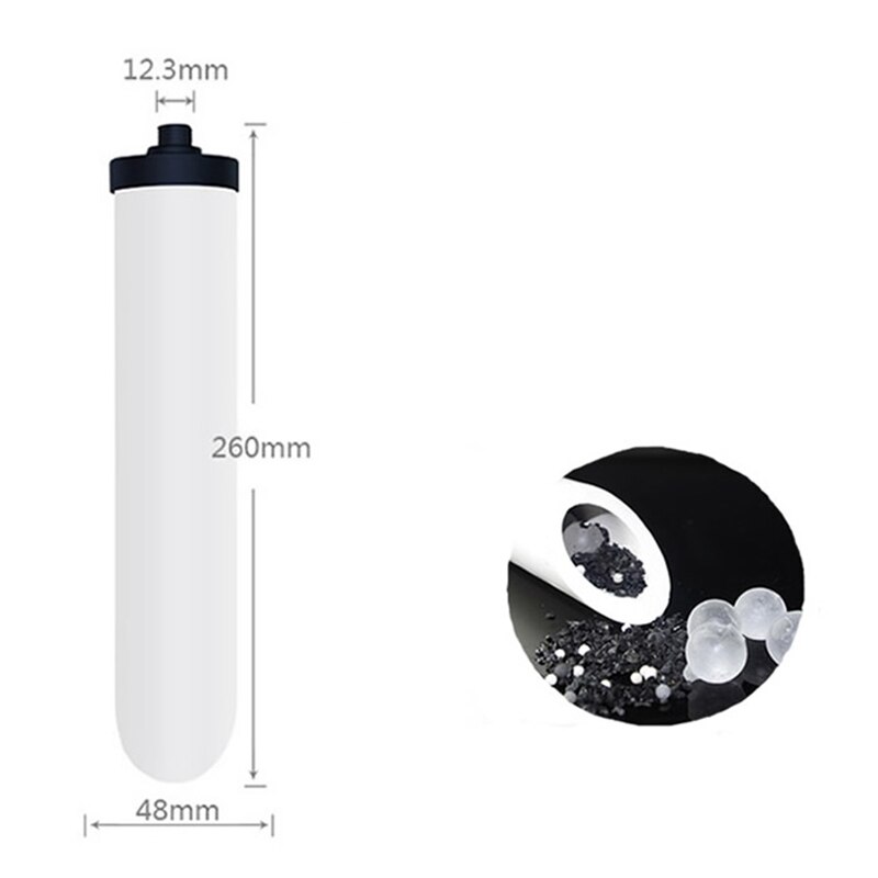 Filtersets voor desktopwaterzuiveraars, actieve kool en cto-filter, voor waterzuiveraars met dubbel filter, onderdelen voor waterfilters