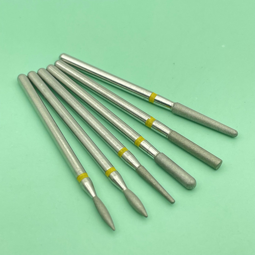 6 uds fresa para manicura diamante cerámica brocas para uñas fresas quitar juego de brocas para uñas Gel máquina herramientas eléctricas para manicura