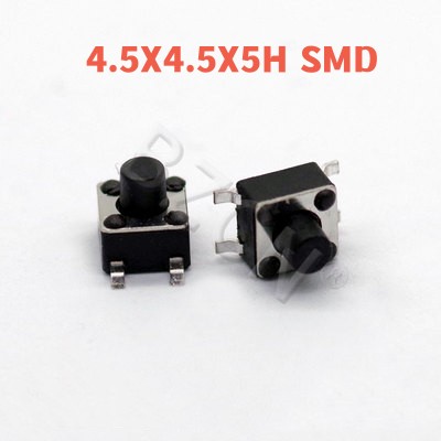 Micro-interrupteur à bouton-poussoir tactile, SMD 2, 4 broches, 3x4mm, 3x6mm, 4x4mm, 3x4x2.5, 3x6x4.3, 3x6x2.5, 10 pièces * 6*3.5 4*4*0.8 4*4*3.0 MM: WHITE