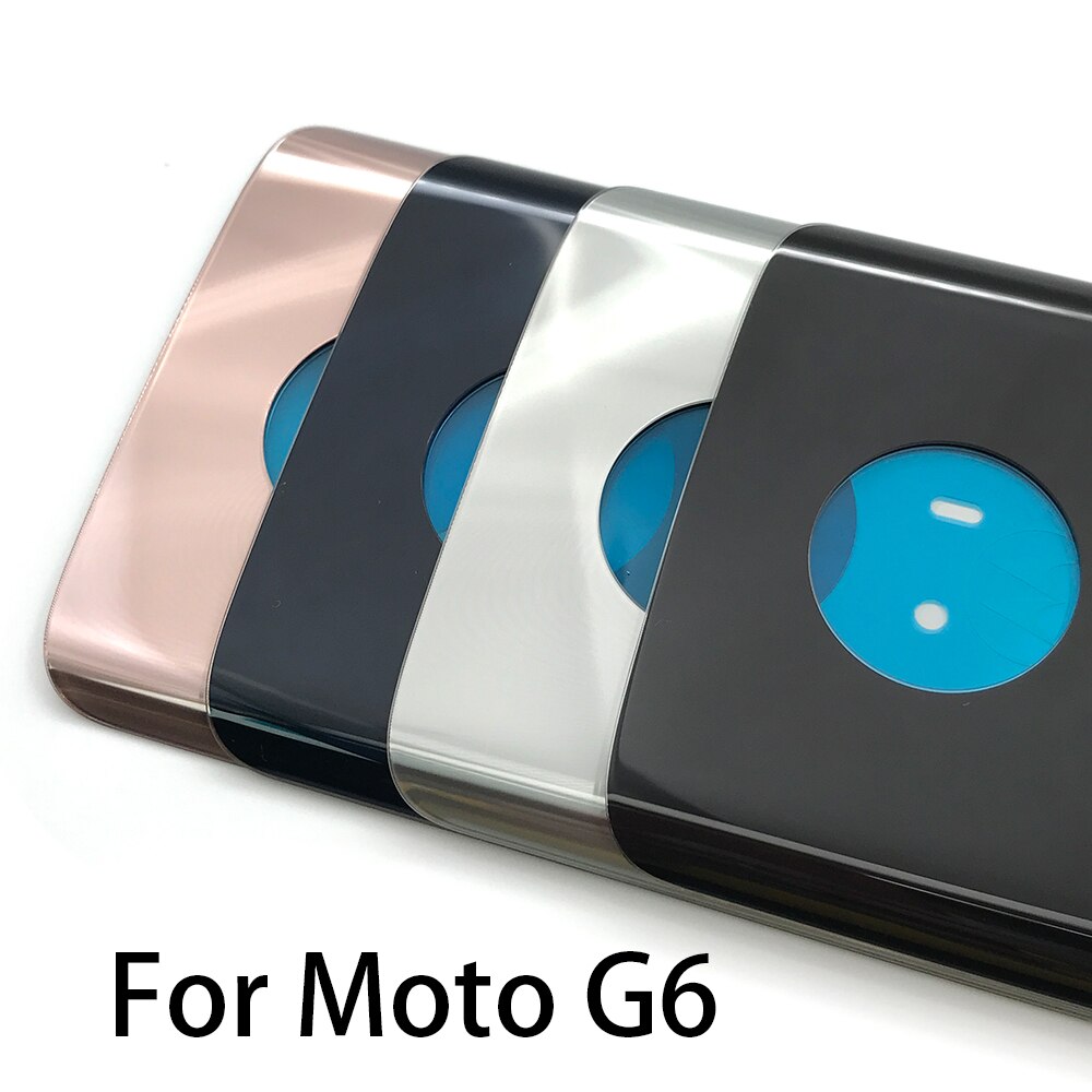 Tylna pokrywa baterii tylna pokrywa szklana dla Motorola Moto One makro Action / G6 Plus / G7 Power / G9 Play / E7 z klejem