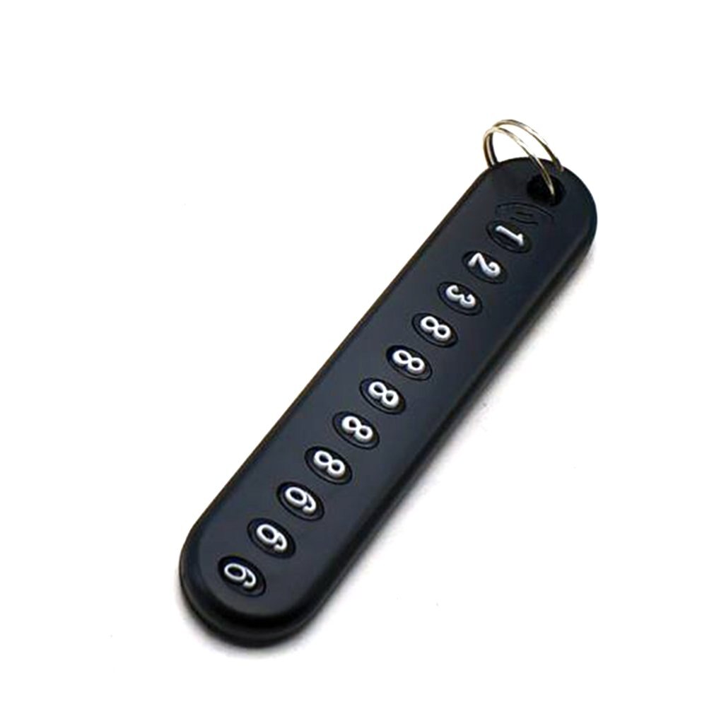 Gør-det-selv nøglenummer anti-tabt bilnøgle anti-off nummer kort nøglering dekoration kort telefon nummer bord car board car board ramme