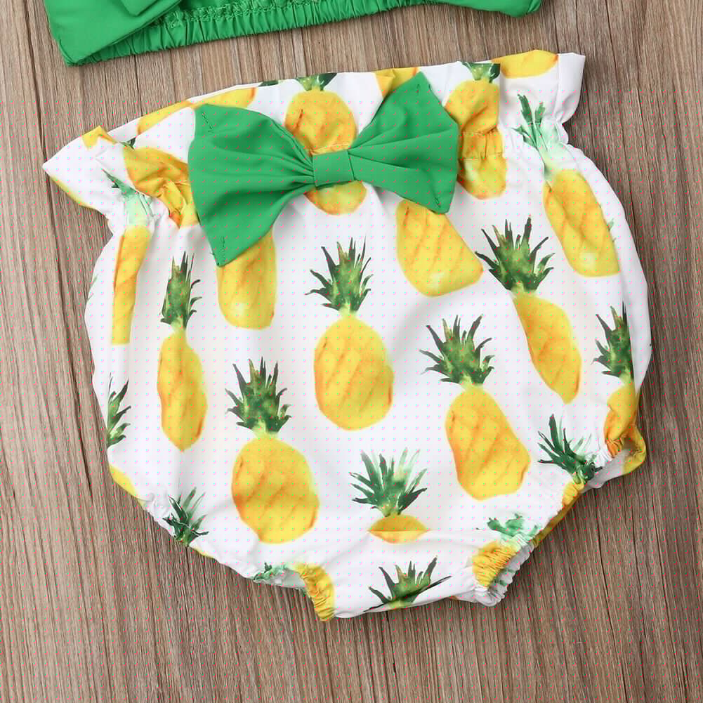 0-24 måneder ananas barn baby piger bikini sæt badetøj badedragt strand wear børn badedragt todelte dragter
