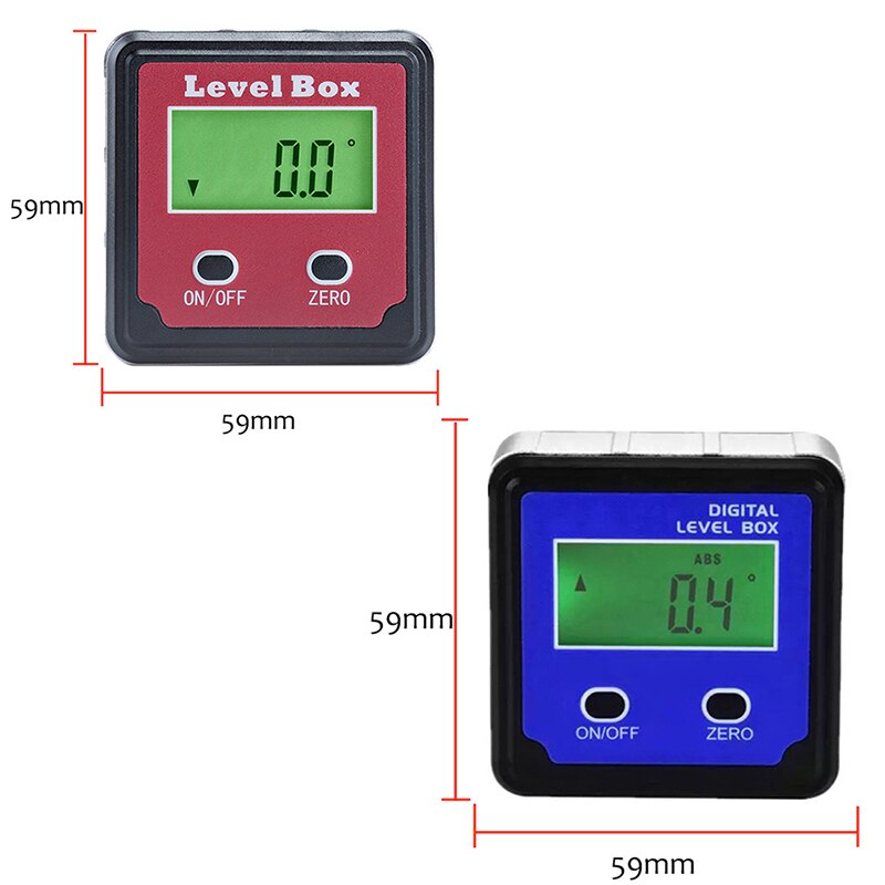 High Precision Digital Protractor Inclinometer Level Box Portable LCD Digital Angle Finder Bevel Box With Magnet