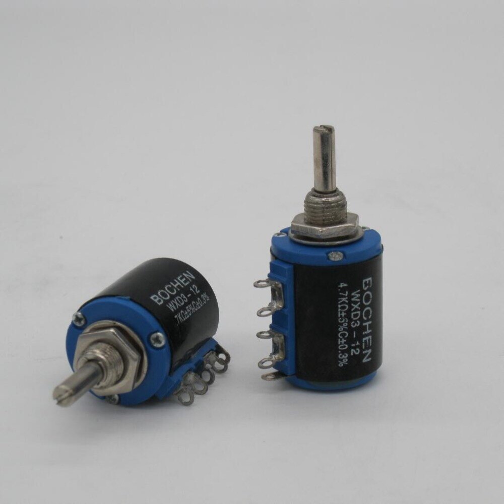Potenciómetro de precisión de 2 piezas WXD3-12 1 W 220 ohm WXD3-12-1W 5 anillos multicírculo