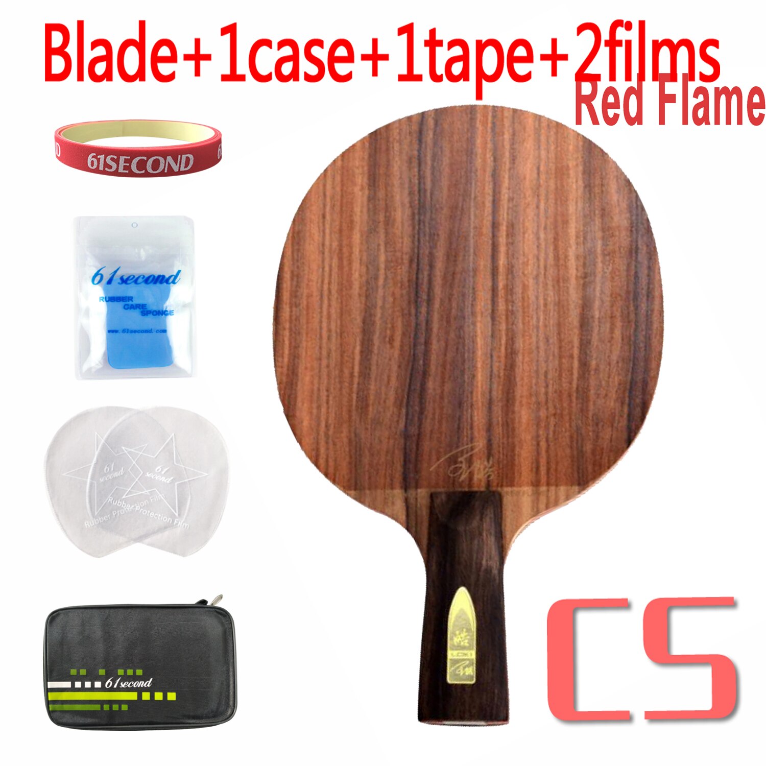 Loki Red Flame Black Flame Palissander Tafeltennis Blade Professionele 7 / 5 Lagen Ping Pong Blade