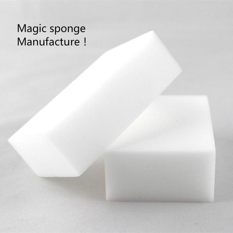 50 pcs 10*6*2 cm White Kitchen Sponge high density dish washing melamine magic cleaning dishes clean melamine sponge eraser pad