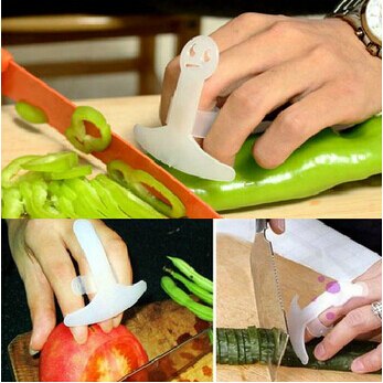 1 Stks Plastic Vinger Guard Beschermen Uw Vinger Hand Niet Kwetsen Cut groente gereedschap Veiligheid Finger Protector Keuken Accessoires