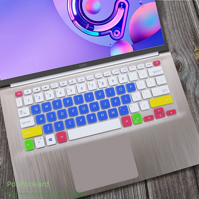 Pour ASUS Vivobook 14 A412F A412D A412FJ S412FL S412FA S412FJ S412DA S412UA S 412 Peau de Couverture De Clavier d'ordinateur portable Protecteur 14 Pouces: candyblue