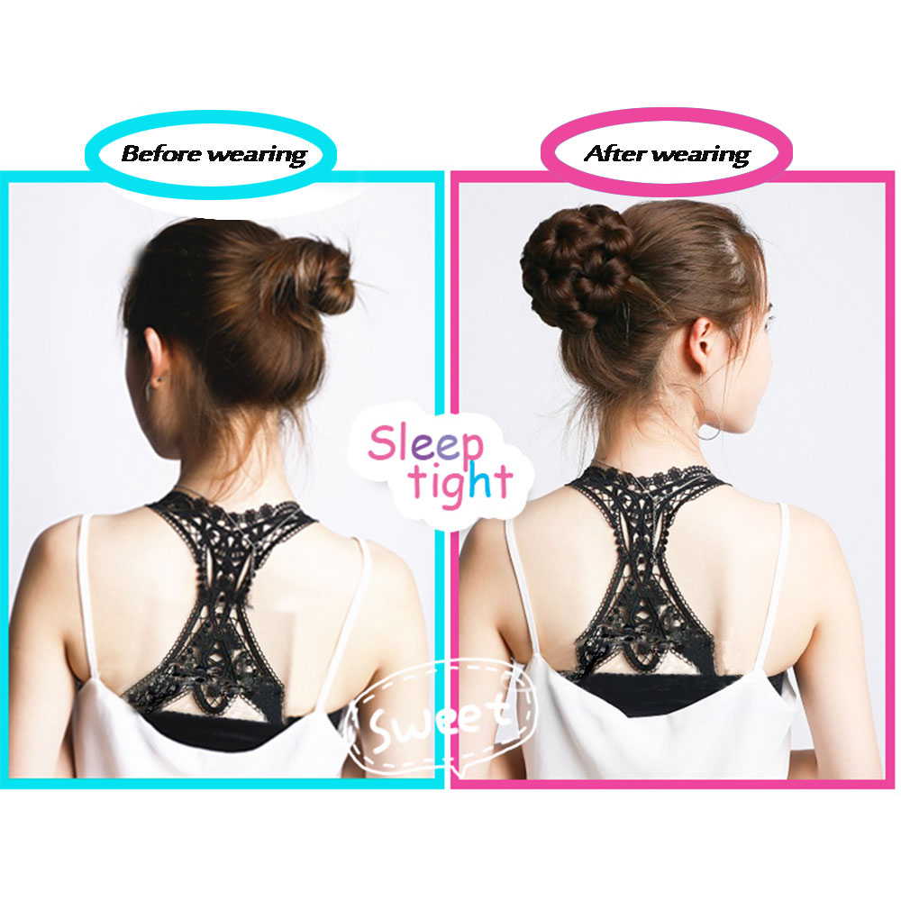 DIFEI Synthetic High Temperature Fiber Chignon Nine flowers Hair Women Curly Chignon Hair Bun Donut Clip In Hairpiece