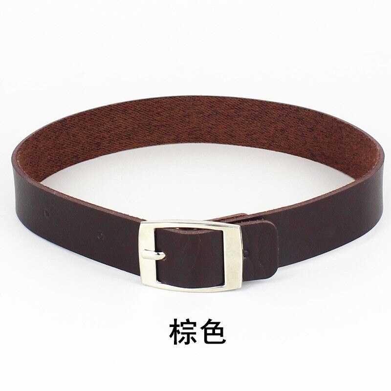 Necklace For Women's Neck Sweetheart Harajuku Punk Rock And Roll Leather Collar: Brown