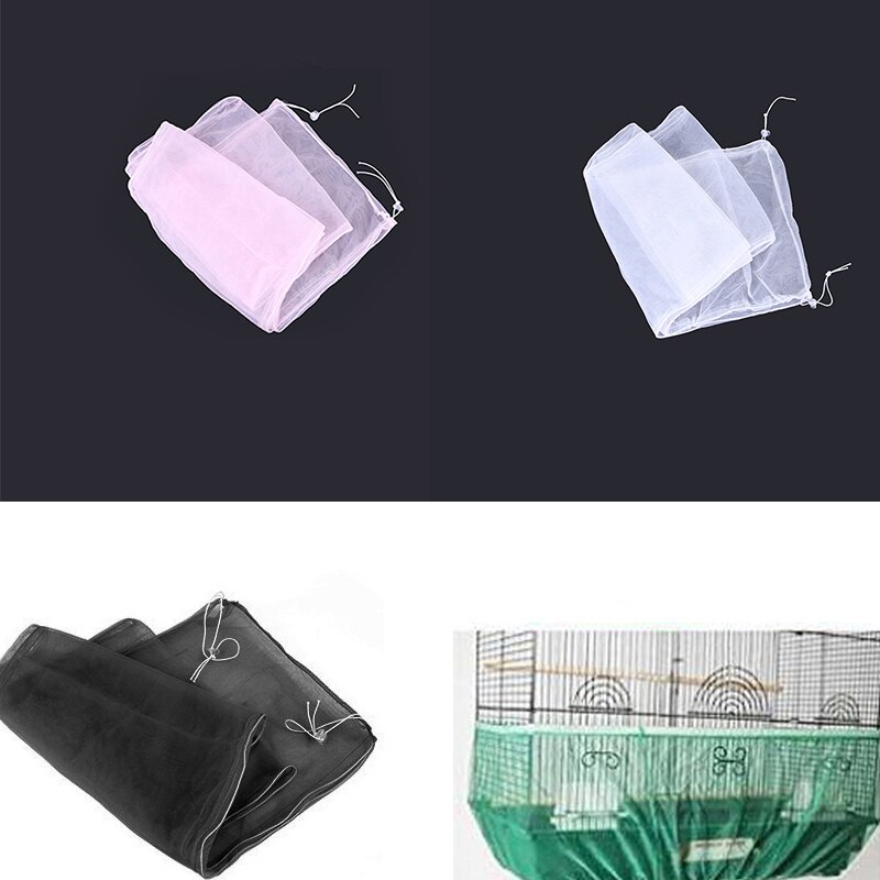 Gonna a gabbia per pappagalli con copertura per gabbia per uccelli universale gonna in nylon resistente durevole regolabile nuovo caldo (non includere gabbia per uccelli)