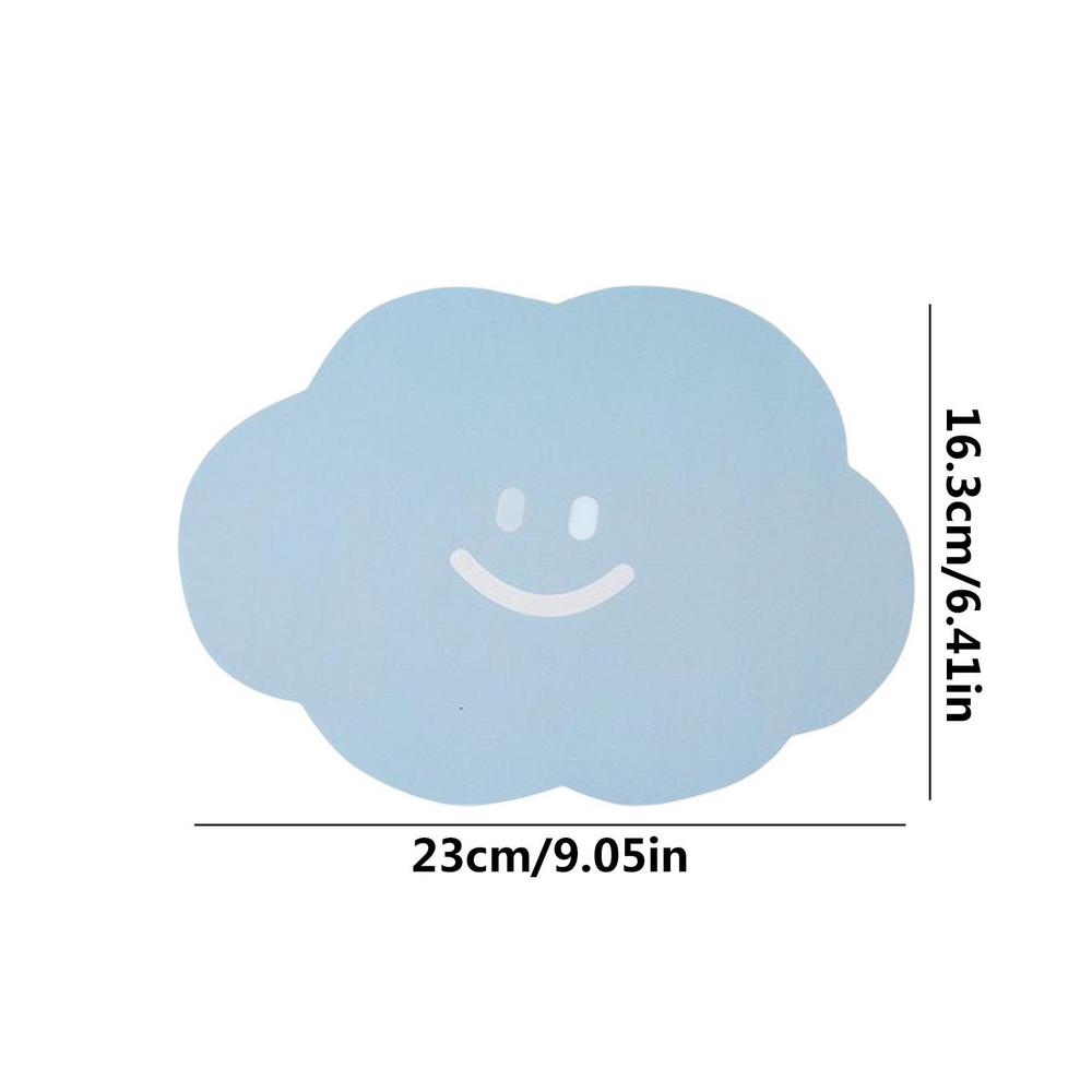 Cute Mouse Pad Small Girl Ins Girl Table Mat Soft Cushion blue Japanese Kawaii Computer Keyboard Mat Non-slip Mouse Pad: Blue