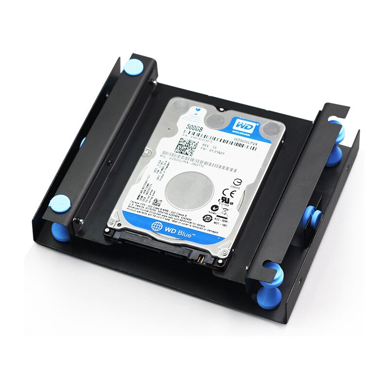 3,5-Zoll-Stoßdämpferhalterung für Festplatten mit Befestigungsschrauben für PC-Gehäuse 3,5 HDD auf 5,25 DVD ROM Bay Montageadapter