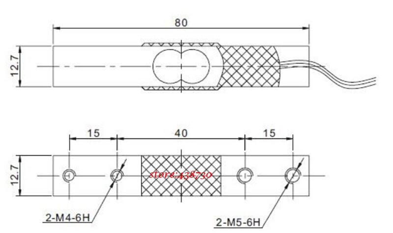 2 stk miniature vejecelle/cantilever krafttransmitter /1kg 2kg 5kg 10kg 20kg elektronisk emballagevægt