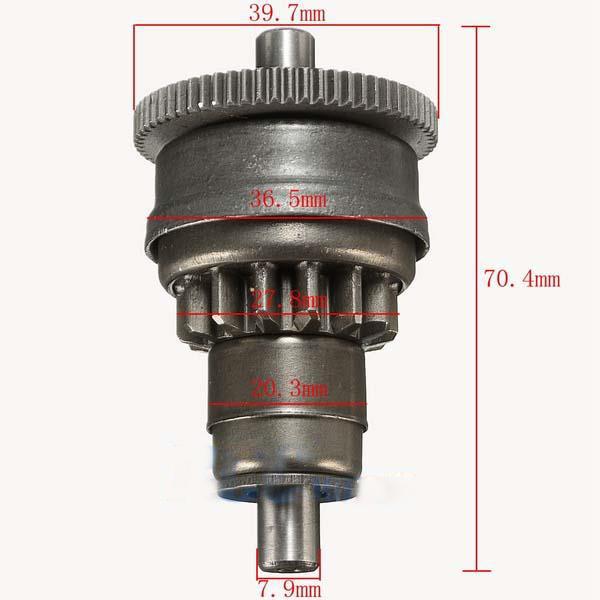 Motorcykel startmotor koppling växel  gy6 49cc 50cc 139 qmb skoter moped atv m  ct13