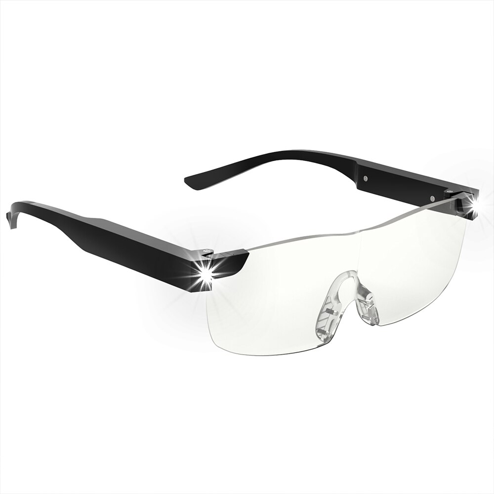 Magnifying Glasses with Light, 160% 200% Magnifying Lighted Eyeglasses, Hands Free for Close Work USB Magnification Glass: 2.0x