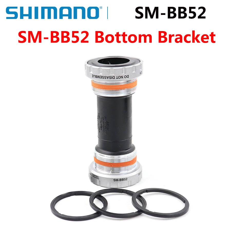 Shimano-soporte inferior Deore SM BB52 Hollowtech II para bicicleta de montaña, 68/73mm, BB52