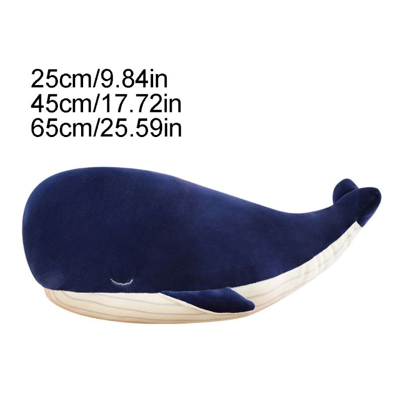 Grande Blu Balena Peluche Gigante Che Abbraccia Cuscino Morbido Cuscino Giocattolo per Bambini Regali P31B