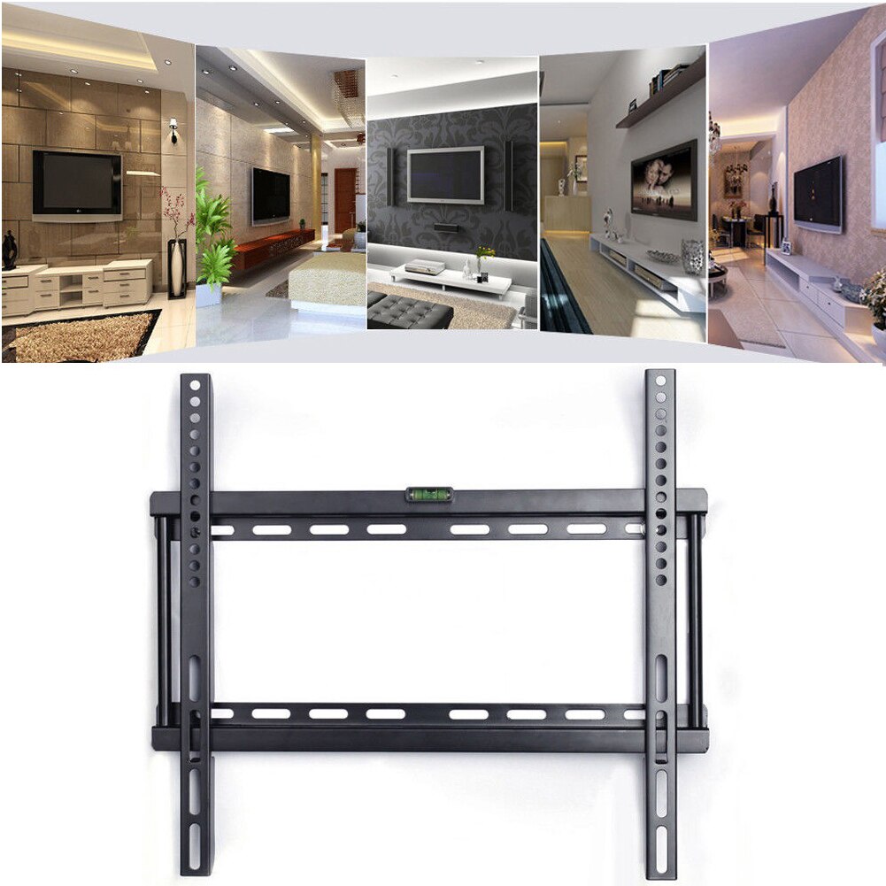 For LED LCD Durable Easy Installation 26-63 Inch With Spirit Level Flat Screen Television Strong Capacity TV Wall Mount Bracket
