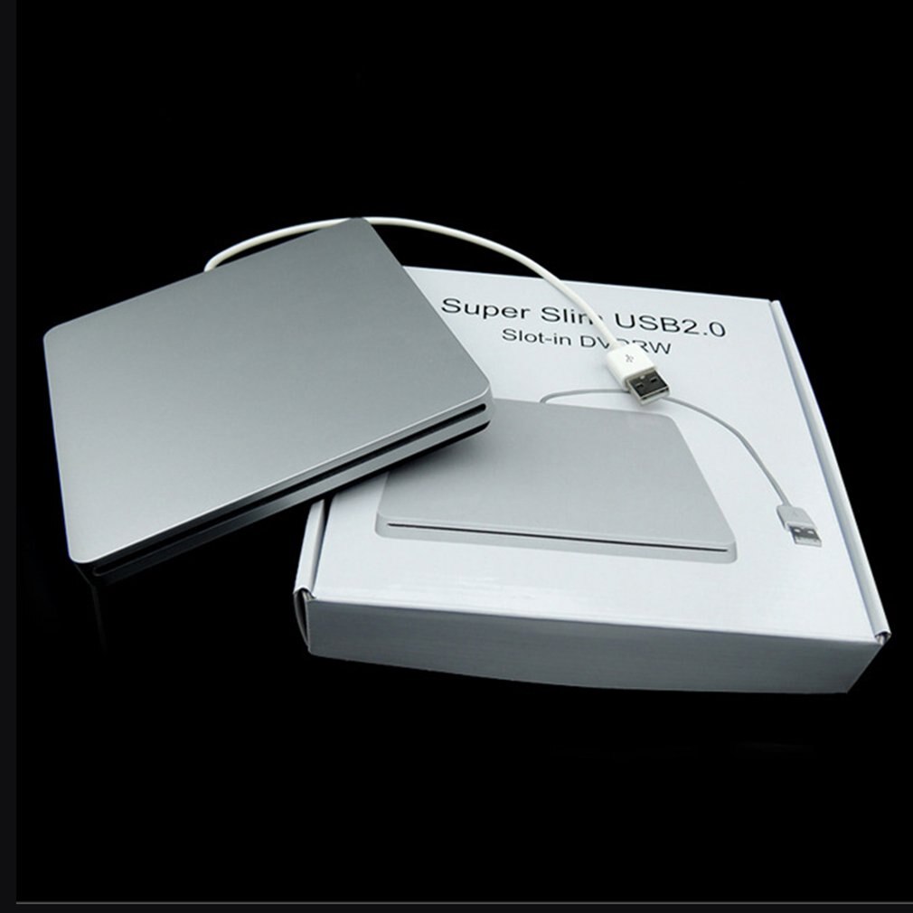 Laptop Type Zuig Super Slim Usb 2.0 Slot In Externe Dvd Brander Externe Drives Box Behuizing Case