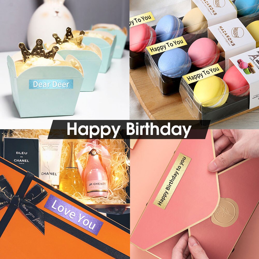 6PK 12Mm Zwart Op Wit Glitter Label Tape Vervangen Dymo D1 45021 45013 2056121 2056091 2056094 2056098 Voor Dymo labelmanager 160