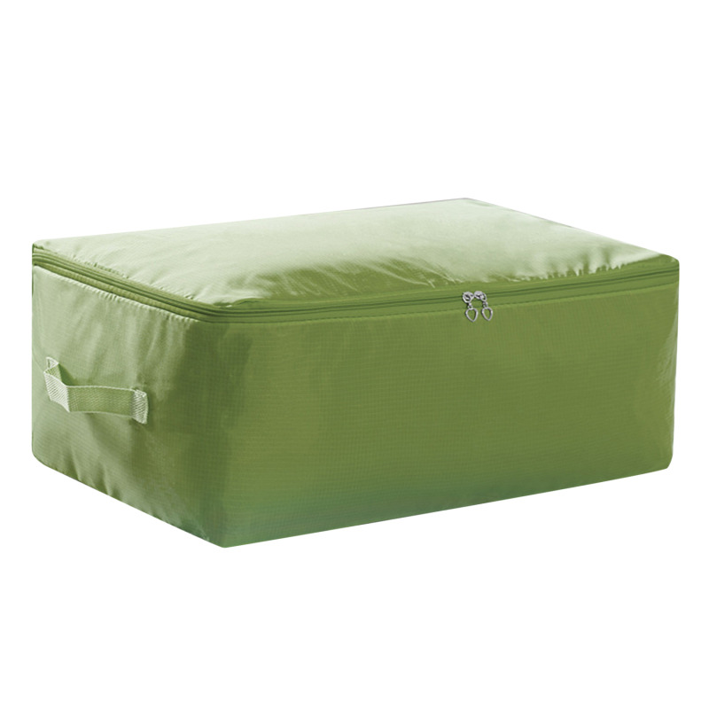 Bolsa de almacenamiento de edredón, organizador Oxford, organizadores de armario de gran capacidad, manta, bolsas de almacenamiento con cremallera a prueba de polvo, caja de almacenamiento para guardarropa: XL / Verde militar