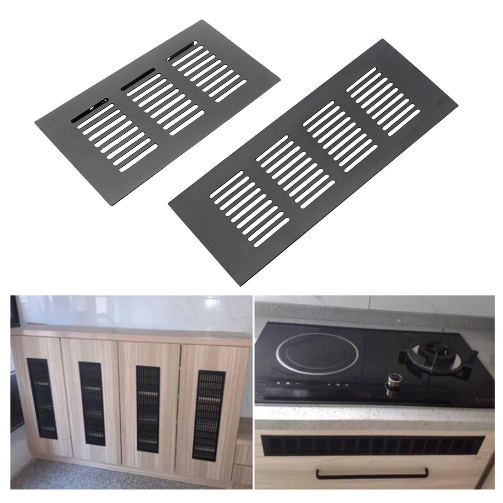 Mesh Air Vent Rectangle Shape Wall Ventilation Cover for Cabinet Cupboard Wardrobe