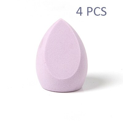 Makeup Sponge Beauty Tools Powder Puff Cosmetic Puff Blender Make Up Tools Cosmetic puff With Storage Box: 4 pcs two-cut-2