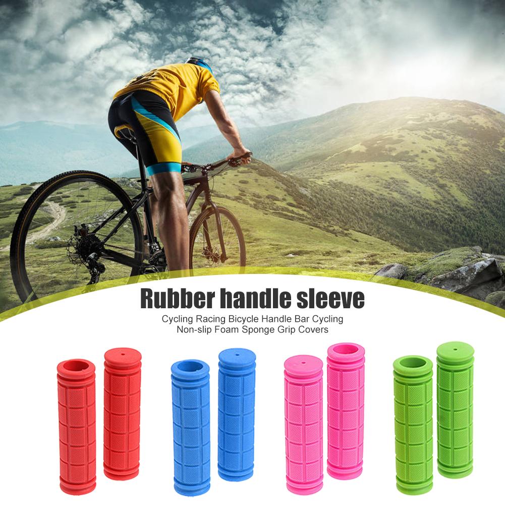 1 par 13cm cor de borracha apertos de bicicleta guiador conjunto mountain bike alça antiderrapante peças de alça de bicicleta equipamento