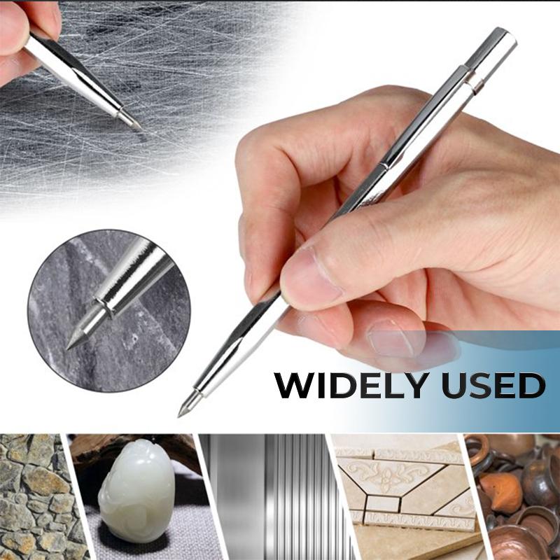 Rotulador de vidrio con placa de Metal, marcador de letras para cortar azulejos duros, cortador de acero de tungsteno, piedra de Metal, herramientas de grabado de aluminio