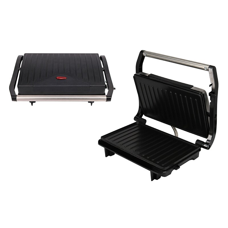 Parrilla eléctrica ofen de doble calentamiento lateral, freidora de carne sin humo, hamburguesa tostada, máquina de carne a la parrilla para el hogar, 750W