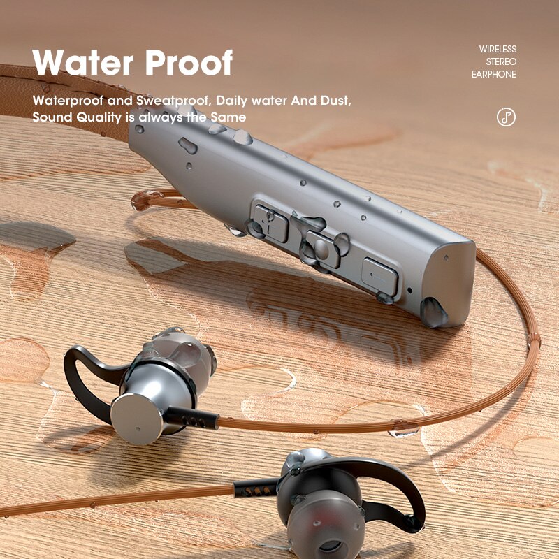 Niye Bluetooth Earphones Magnetic Headphone Sport Wireless Hanging Neck Earphones with Microphone For Xiaomi Red Mi Huawei P30