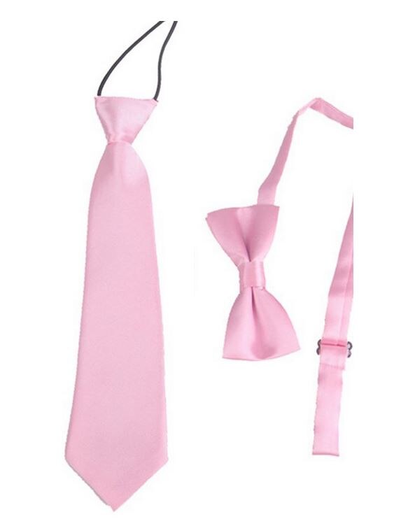 Kinderen Jongen Baby & Kids Leuke Kids Ties Bowtie Set Stropdas Bruiloft Kleding Accessoires HHtr0012: Pink
