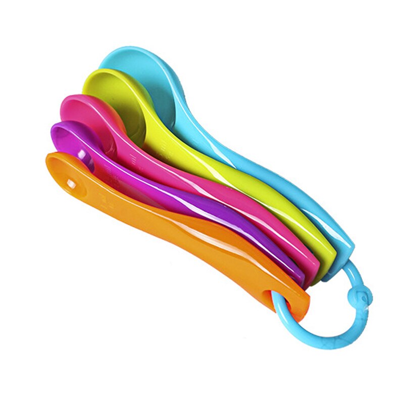 5pc Colorful Kitchen Measuring Spoons Set Spoon Cup Baking Utensil Set Kit
