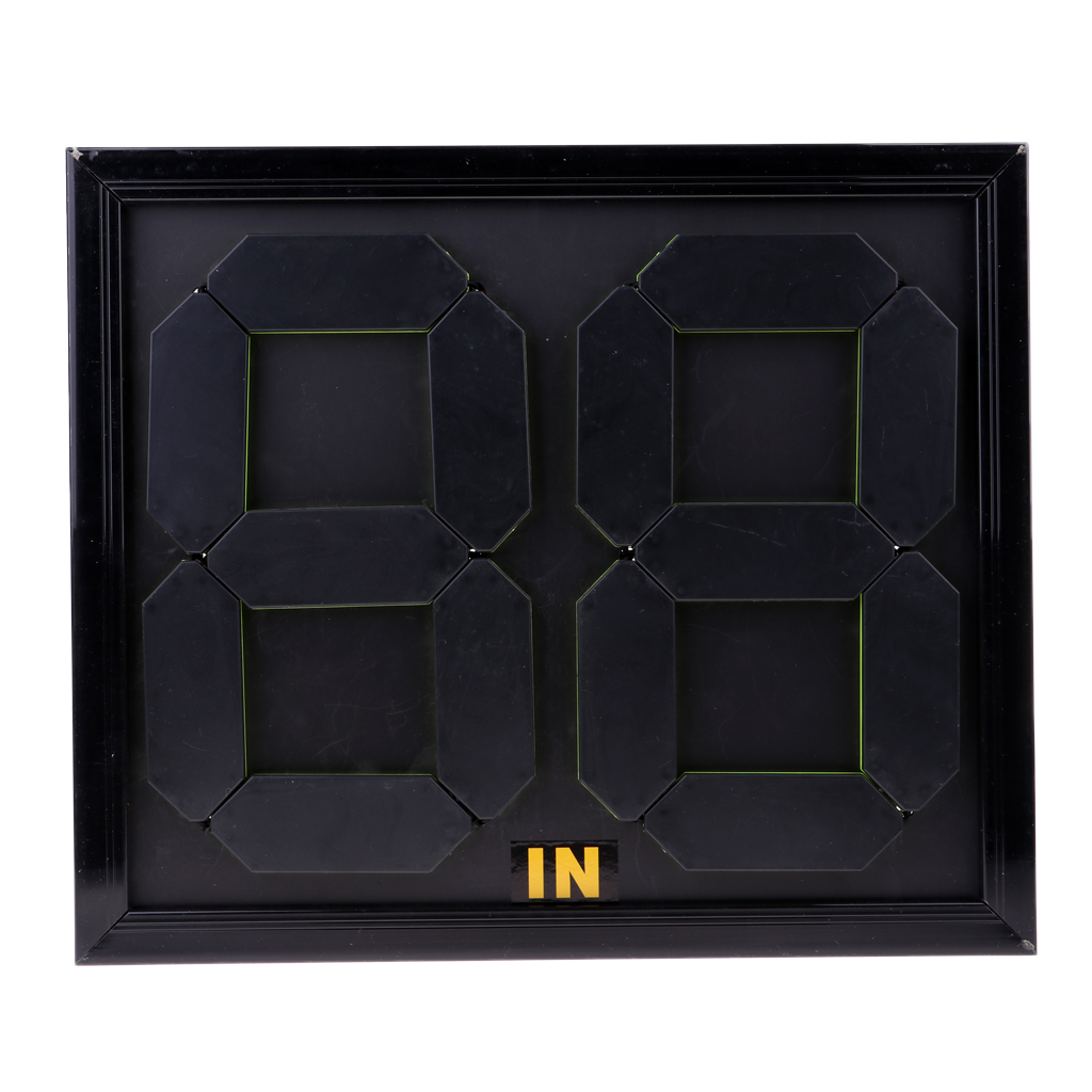 Football Substitution Card Double Side Display 4-digits Fluorescent Display