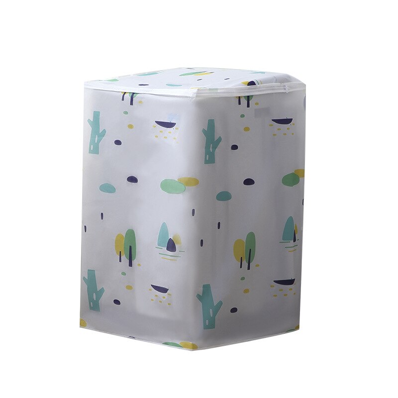 Funda de goma EVA para lavadora, cubierta de polvo para baño, flor blanca, tambor impermeable, todo incluido, protección antideslizante, 82cm x 60cm, 1 unidad: 1 open top
