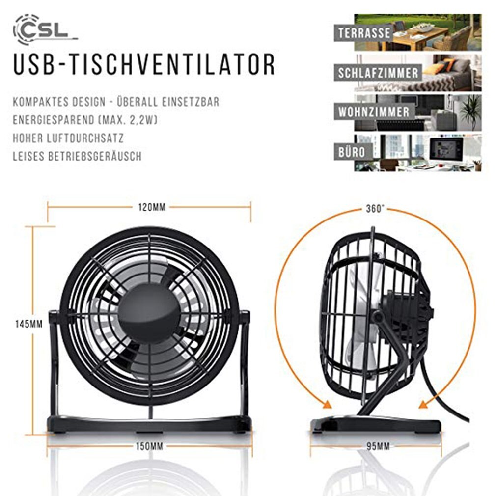 Mini Ventilador USB portátil de escritorio Mini Ventilador súper silencioso Coolerfor Ventilador pequeño aire acondicionado ordenador portátil Laptop oficina en casa
