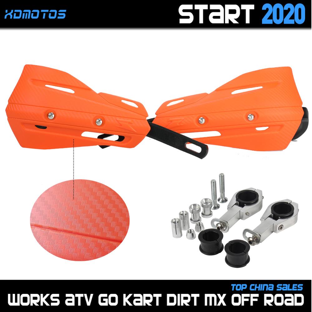 Motorfiets 22Mm 28Mm Hand Guard Handguard Protector Voor Ktm Kayo Sx Sxf Klx Kx Kxf Yz Yzf Cr crf Rmz Dirt Bike Enduro Supermoto: BK-Orange