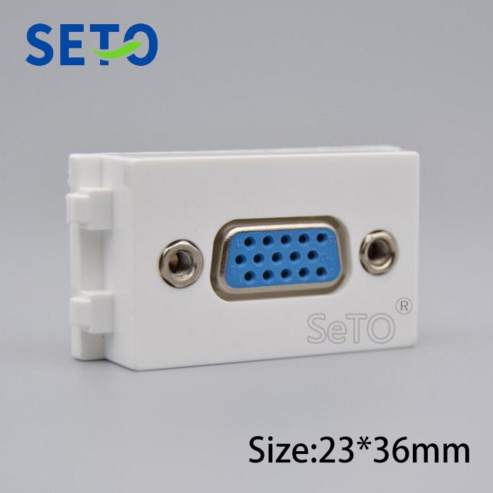 Seto 128 type vga stikmodul 15 huls vga stik keystone til vægpladestik