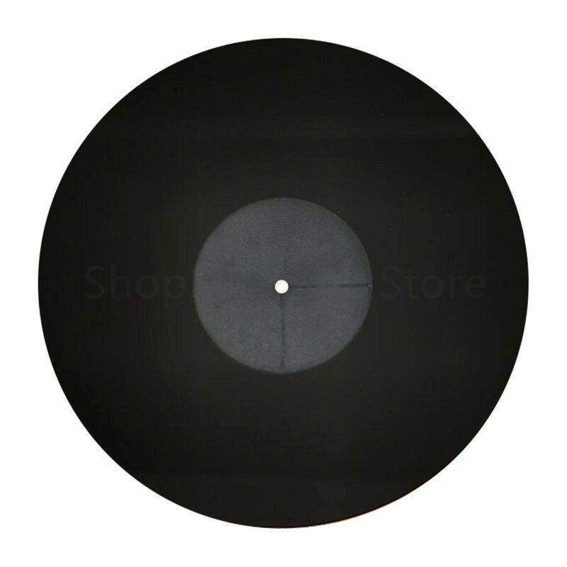 Tappetino antiscivolo in vinile LP antistatico da 12 pollici 3MM per giradischi R9JB: Black