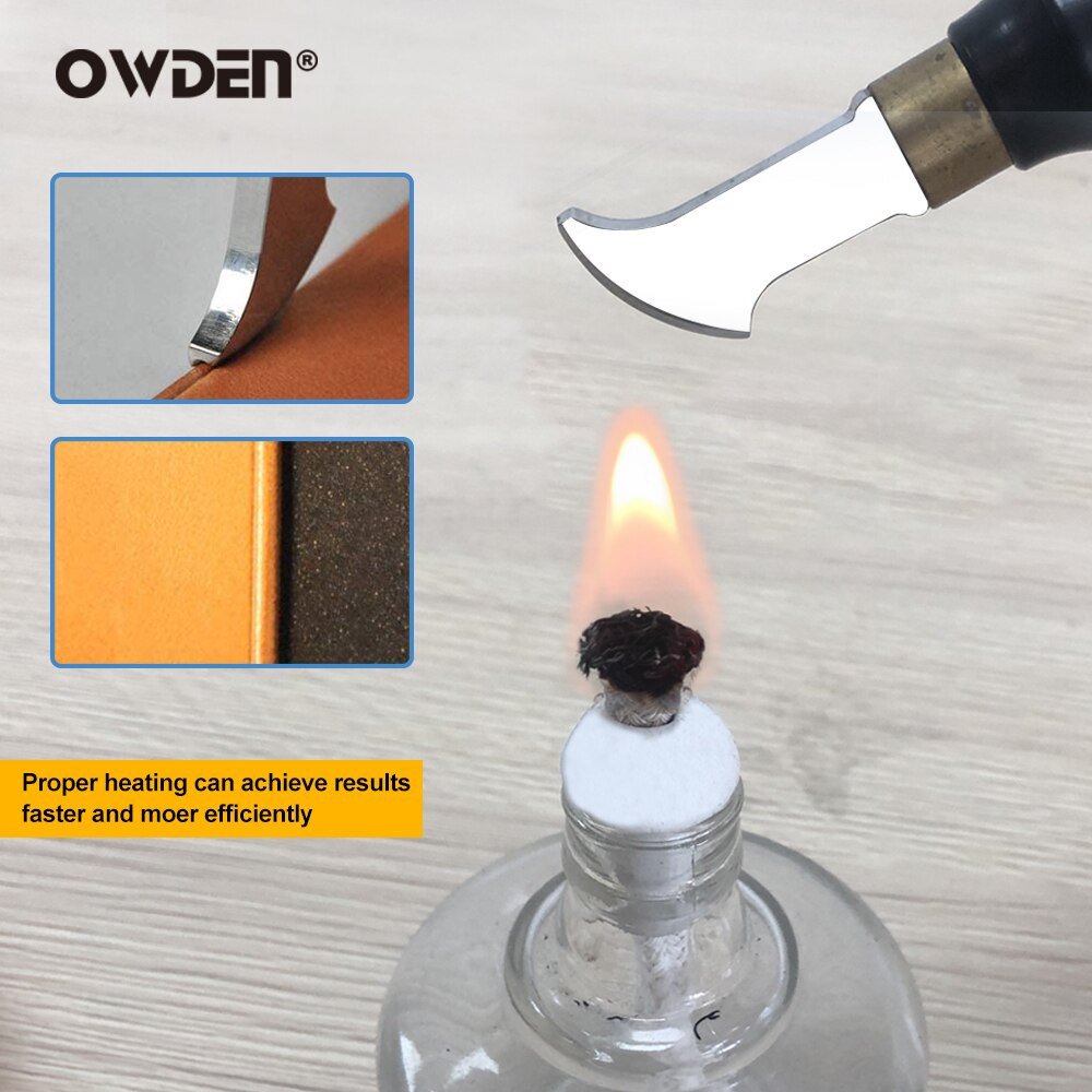 Owden Lederen Edge Creaser Tool Lederen Tool Markering Versieren Line Tool Leathercraft Tool Lederen Edge Tool