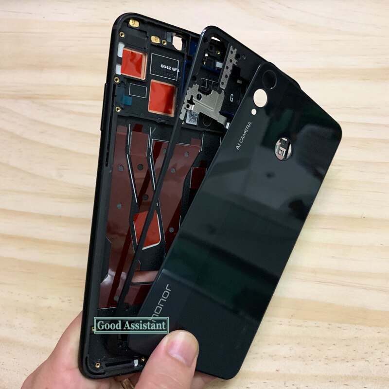 For Huawei Honor 8X / View 10 Lite LCD Faceplate Front Middle Frame Housing Battery Door Back Cover Housing Case Rear bracket