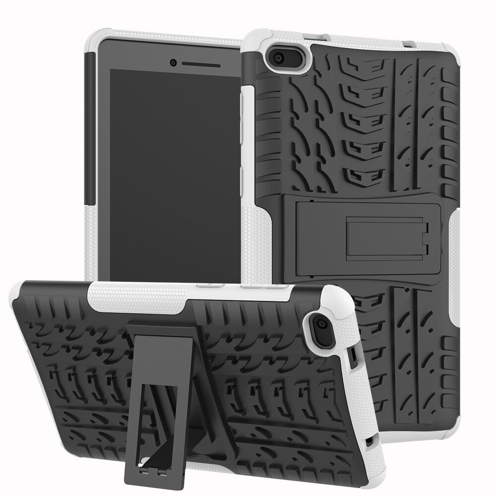 For Lenovo Tab E7 TB-7104F Shock-proof Rugged Hard Rubber PC Stand Case Cover Protective Cases Covers